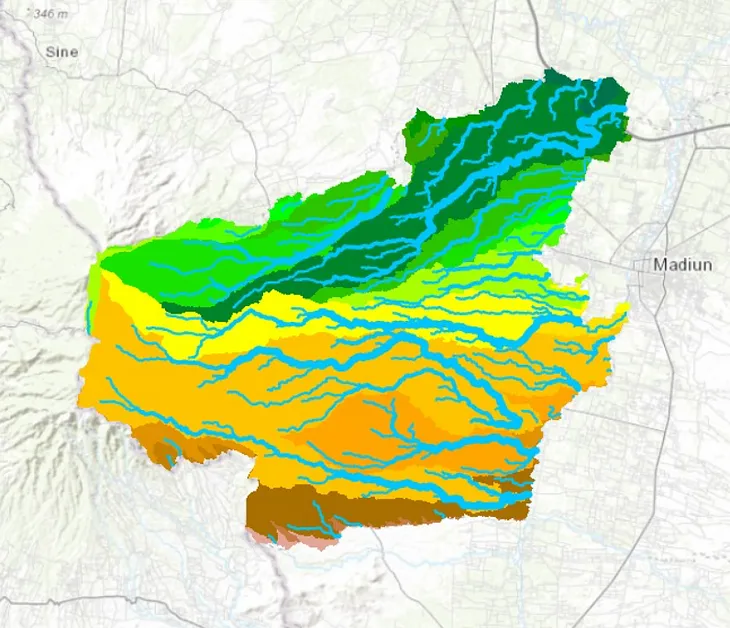 Water Catchment Area on ArcGIS