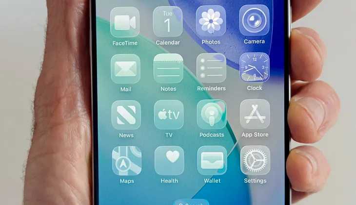 Apple Liquid Glass effect