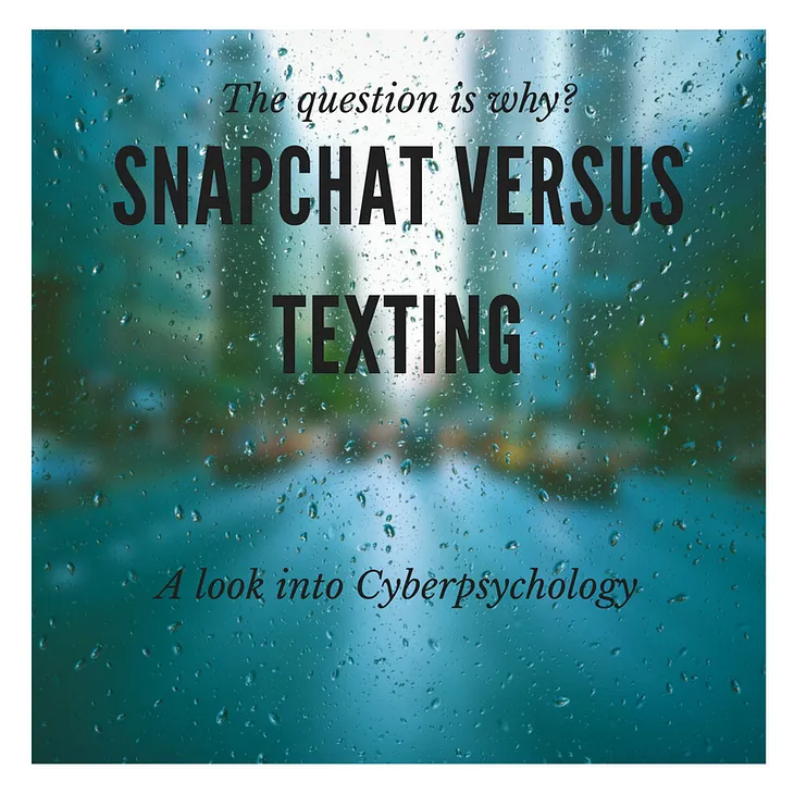 Why Do People love Snapchat and NOT Texting?