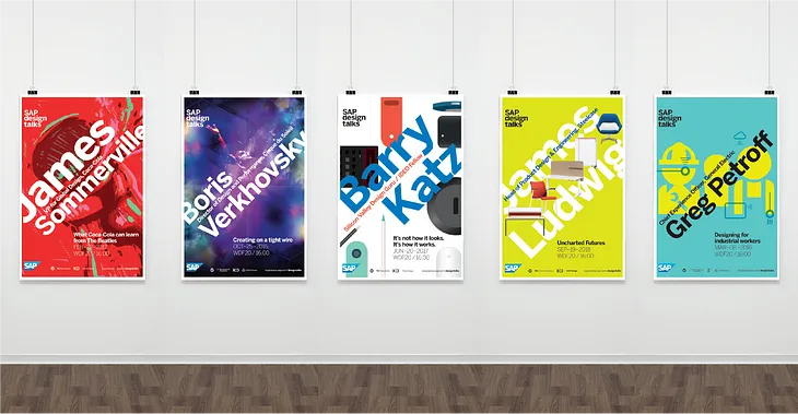 Diagonal Is The New Black! — Red Dot Award for The SAP Design Talk Posters