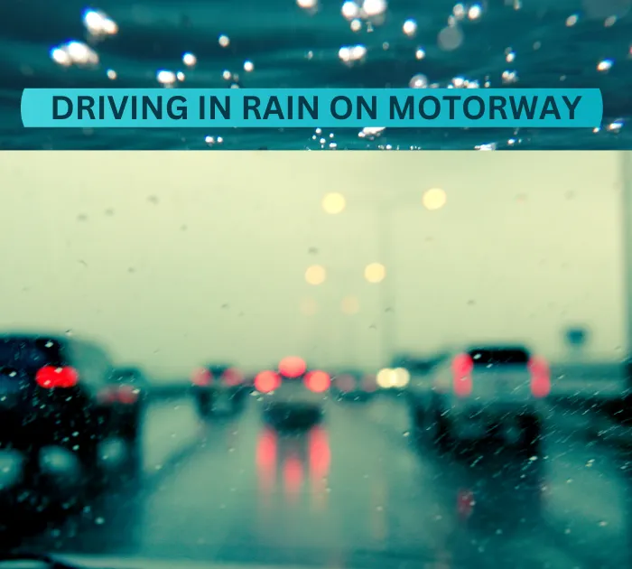 Driving in Rain on Motorway