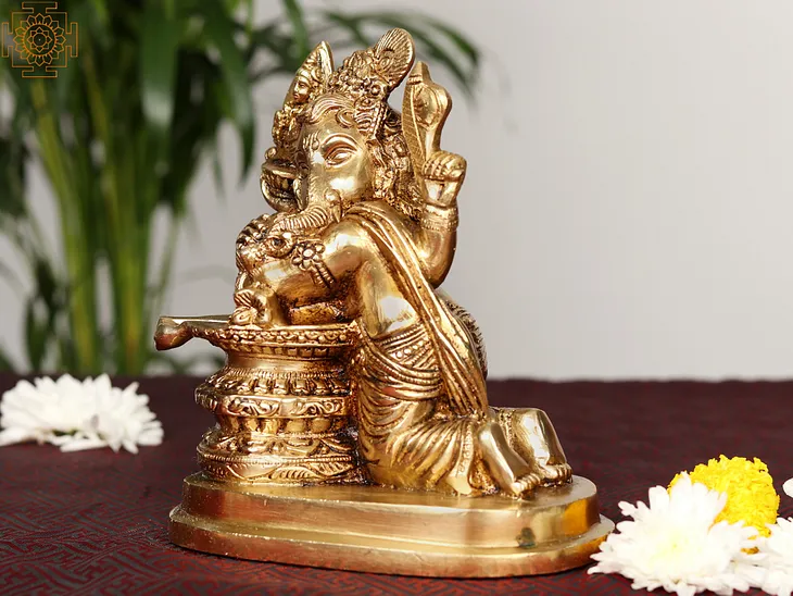 Lord Ganesha with Shivalinga