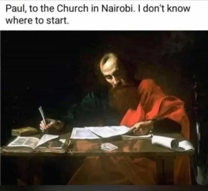 Paul's letter to the Church in Nairobi.