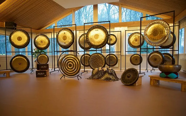 array of gongs