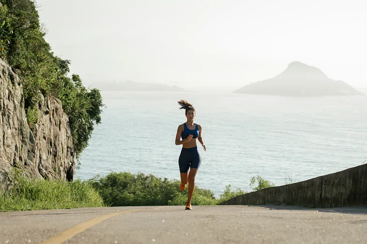 woman running