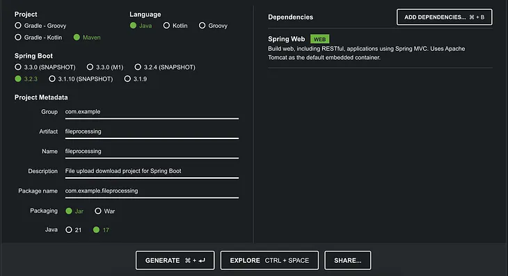 Let’s create the simplest file upload download API with Spring boot 3