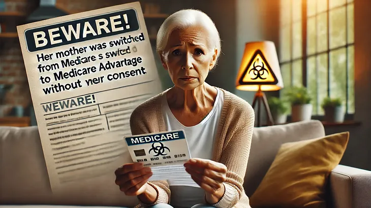 BEWARE! Her mother was switched from Medicare to Medicare Advantage without her consent.