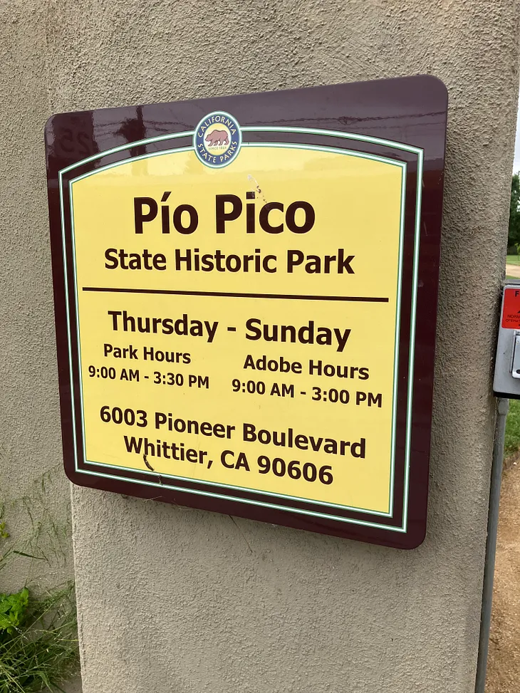 Pio Pico State Historic Park