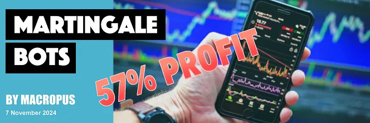 How I Made $913 with a $1,595 investment in 188 Days Using a Martingale Trading Bot