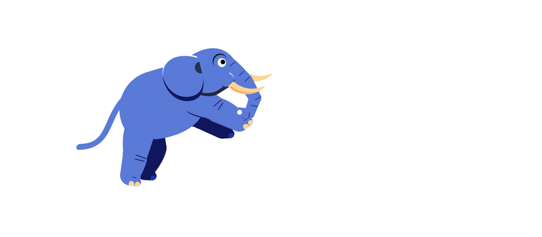 This animation of an elephant shows nuances of timing, solid drawing on the elephant’s mass, and a secondary action with the roll after the jump.