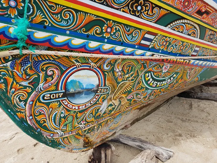 The small scale fishermen community in Songkhla coastline, Thailand