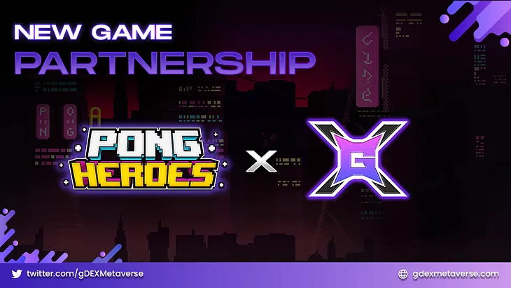 Pong Heroes Game joins gDEX Metaverse