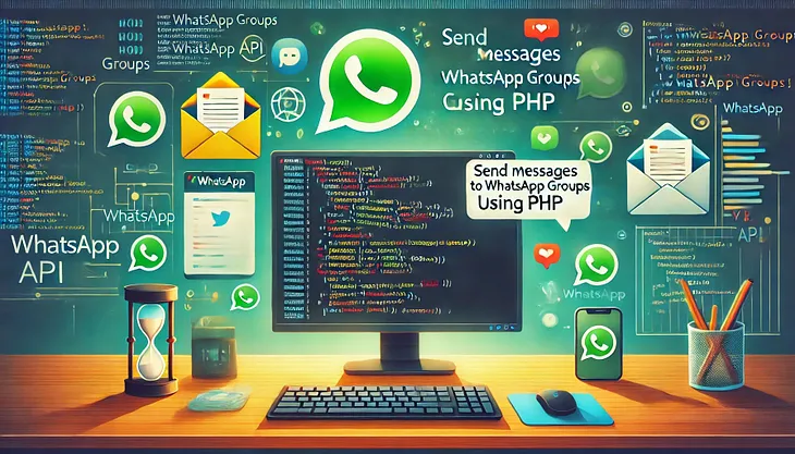 Send messages to WhatsApp groups using PHP