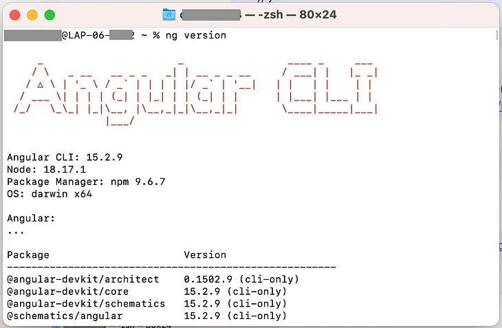 Installing Angular CLI