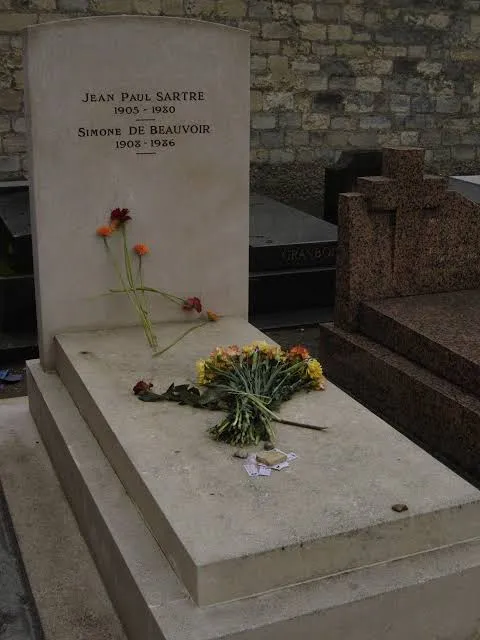 Postcard on Sartre’s Grave