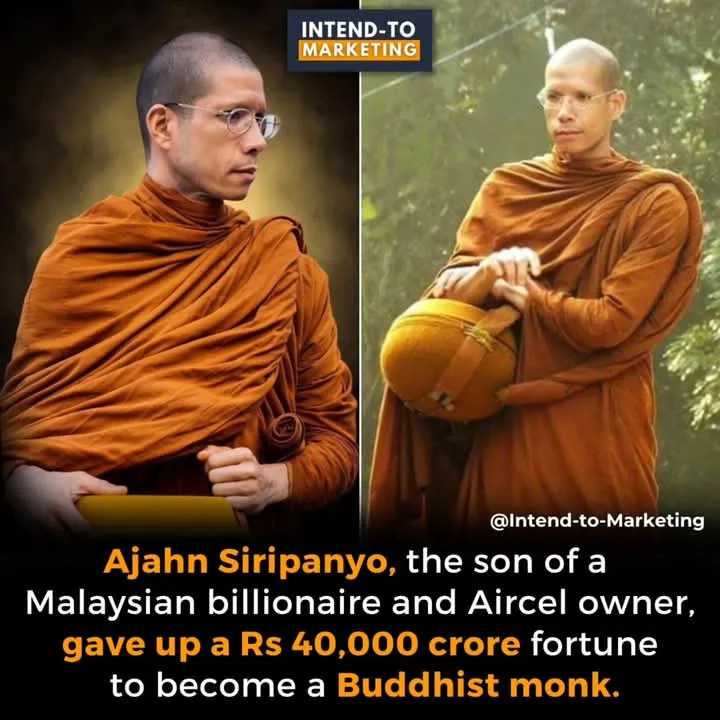 Ven Ajahn Siripanyo, son of Malaysian billionaire Ananda Krishnan becomes a Monk.