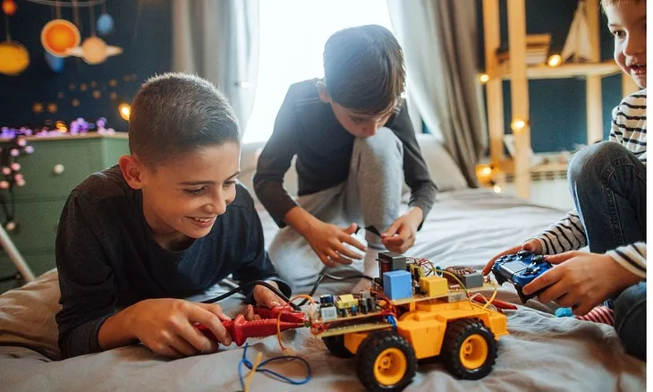 kids use microcontrollers