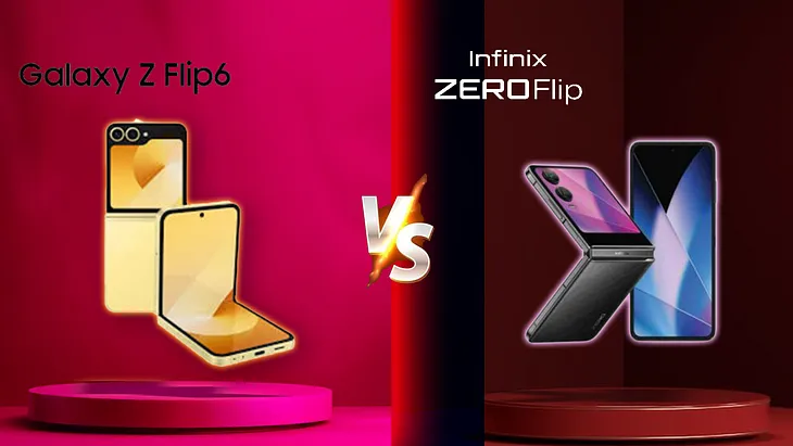 Samsung Galaxy Z Flip 6 vs Infinix Zero Flib : Flip phone comparison