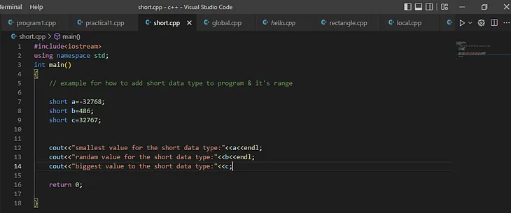 Data Types OF C++