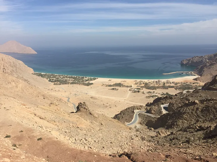 Running Off a 1,000-Foot Cliff in Oman