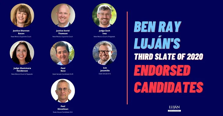 Ben Ray Luján’s 2020 Endorsements