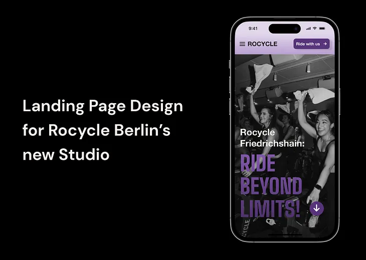 Converting Clicks to Cycles — Landing Page Design for Rocycle Berlin’s new Studio | Advanced UX/UI…