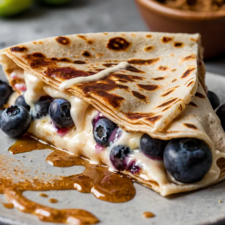 Keto Blueberry Breakfast Quesadilla: A Low-Carb Delight