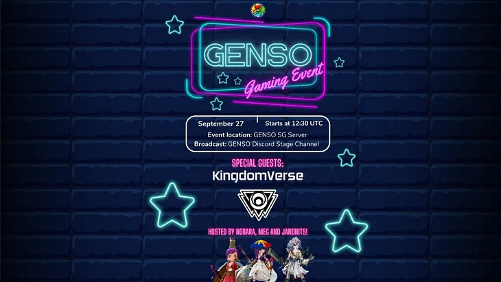 GENSO x Kingdomverse Gaming Event!