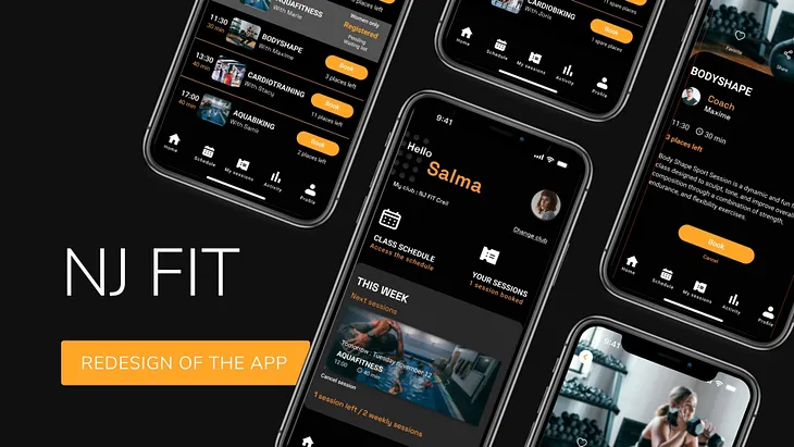 Redesign the NJ FIT app