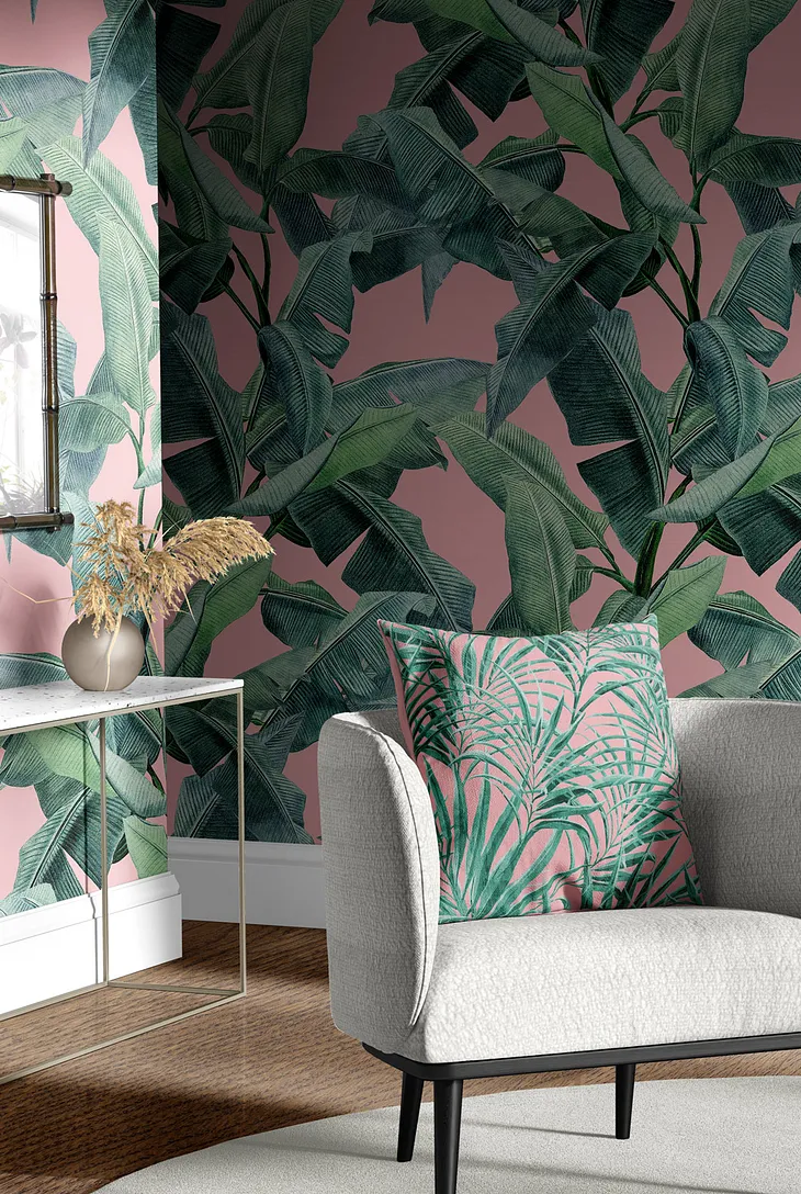 2024 wallpaper trends: botanicals, wood, textures and wallpaper on the ceiling