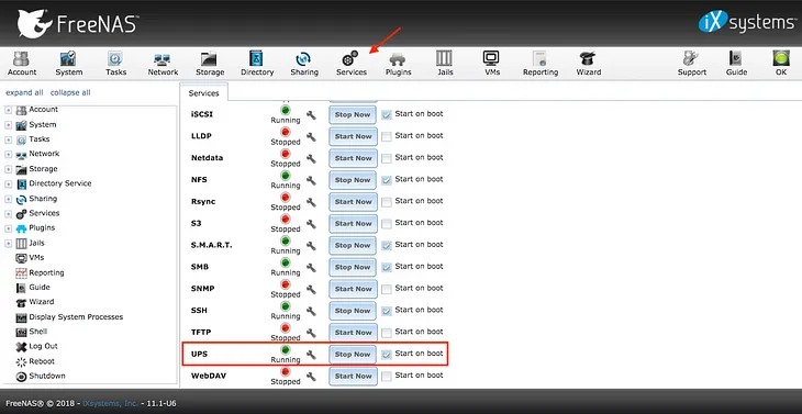 Shutting Down ESXi 6.7 with a UPS connected to FreeNAS 11