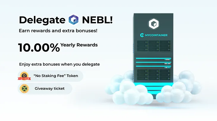 Neblio $NEBL delegation guide by MyCointainer (cold staking)