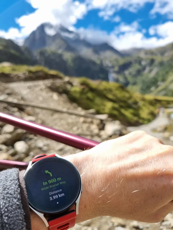 Galaxy Watch 4 + Komoot + Hiking: Battery Usage