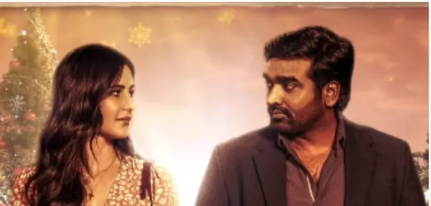 Katrina Kaif and Vijay Sethupathi in a still from Sriram Raghavan’s Merry Christmas.