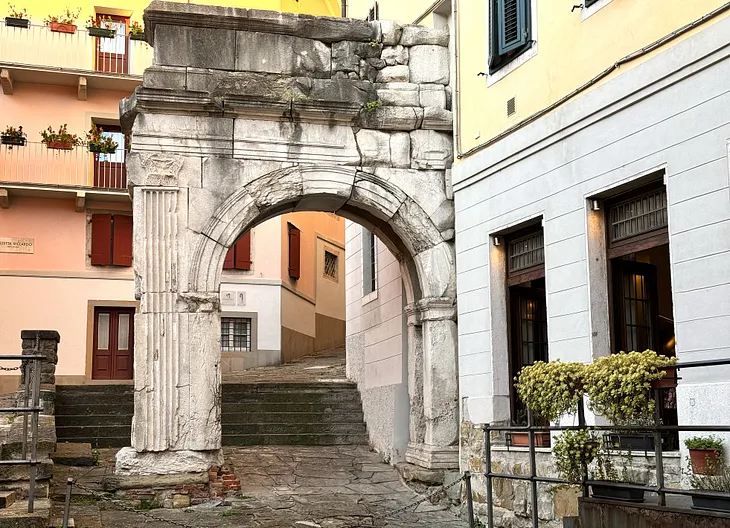 The Arch on an Ancient Roman Road