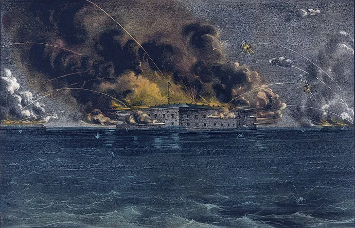 The Bombardment of Fort Sumter (Currier & Ives)
