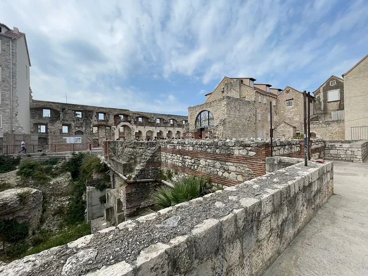 Exposed Ruins in Split Croatia