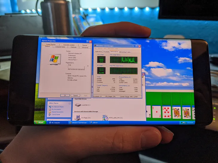 Running Windows XP on Android