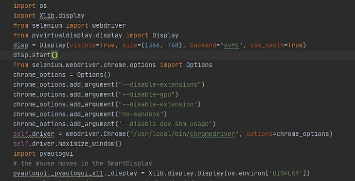PYAUTOGUI HEADLESS Docker mode without  display in Python