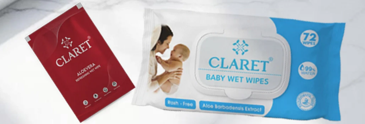 Refreshing Wet Wipes for Clean and Fresh Skin | Claret