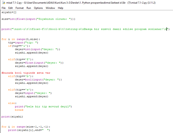 Python-Siyahılar və siyahılar üzərində əməliyyatlar | by İlqar Bayramov ...