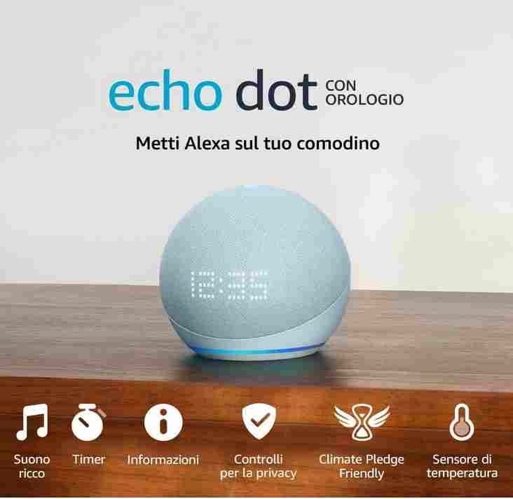 Supporto Parete Per Echo Dot 5° Gen - Bianco, Salvaspazio Per Alexa - Foto 2