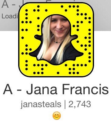 DAY 17: Why I'm trading SnapChat accounts with Jana Francis ||  #StrubSnapSwaps | by Chris Strub | Medium