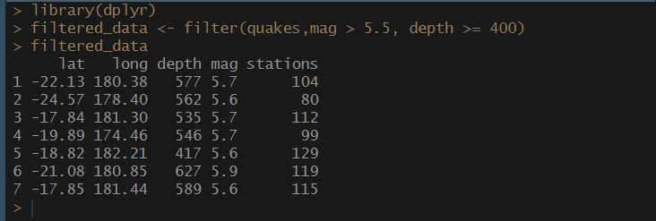 Exploring & Transforming Data: Data Manipulation with dplyr package