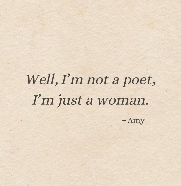 Just a woman, Just a normal human