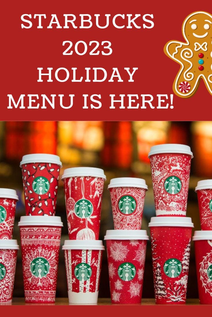 When does Starbucks' holiday menu return in 2023?