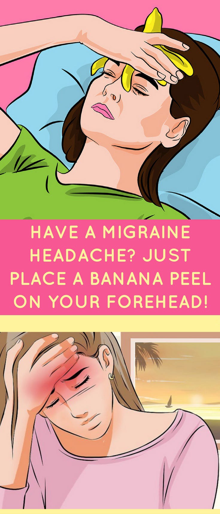 Have a Migraine Headache? Just Place a Banana Peel on Your Forehead