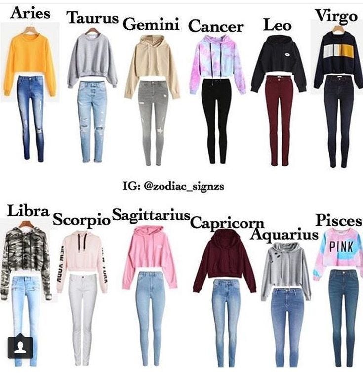 The Best Type of Cloth Fashion for Every Zodiac Sign | by Muqaddas Angela |  Medium
