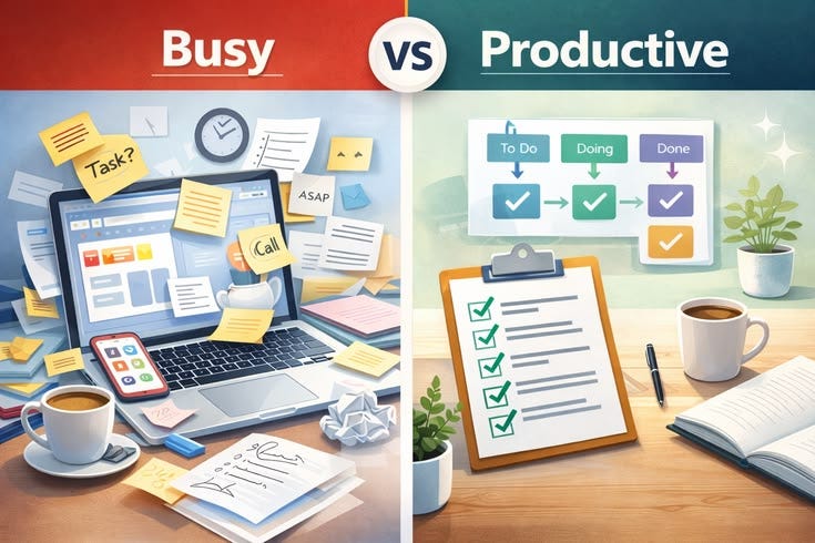 The Difference Between Being Busy and Being Productive