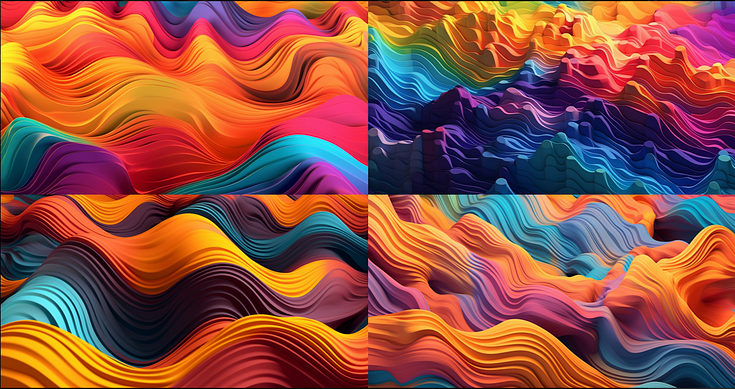 Psychedelic abstract background image.